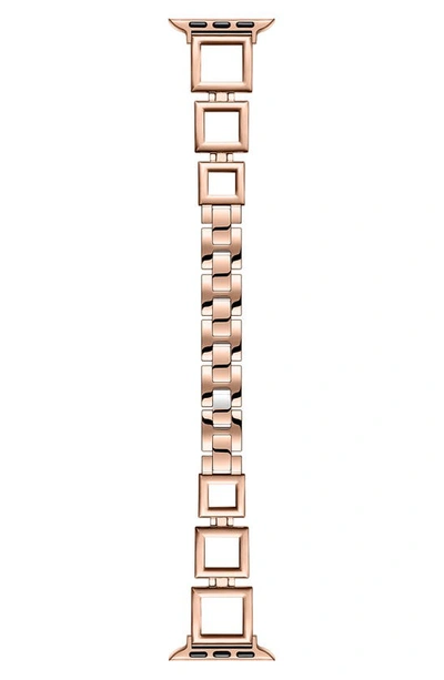 The Posh Tech Journey Stainless Steel Apple Watch® Watchband In Rose Gold