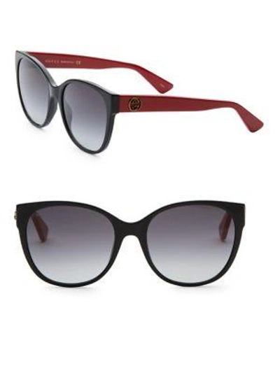 Gucci 56mm Oversized Square Sunglasses In Black