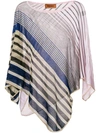 Missoni Knitted Striped Poncho
