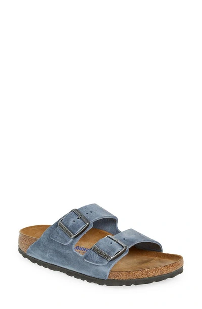 Birkenstock Arizona Slide Sandal In Dust Blue