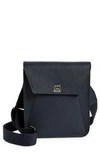 Akris Small Anouk Leather Crossbody Bag In Denim