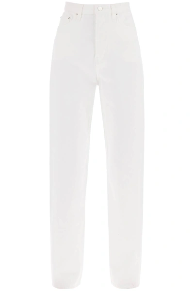 Totême Toteme Twisted Seam Straight Jeans In White