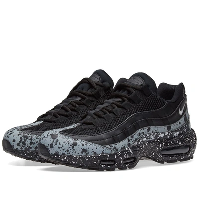Nike Women's Air Max 95 Se Casual Shoes, Grey/black In Black