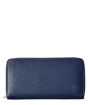 Louis Vuitton Navy Epi Leather Zippy Wallet In Nocolor | ModeSens
