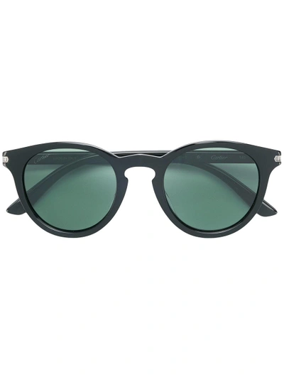 Cartier C De  Sunglasses In Black