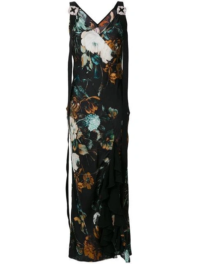 Antonio Marras Floral Printed Long Dress - Multicolour