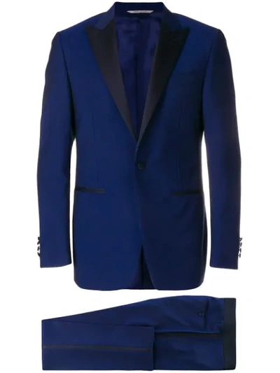 Canali Formal Smoking Suit In Blue