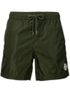 Moncler Badeshorts Mit Logo In Green