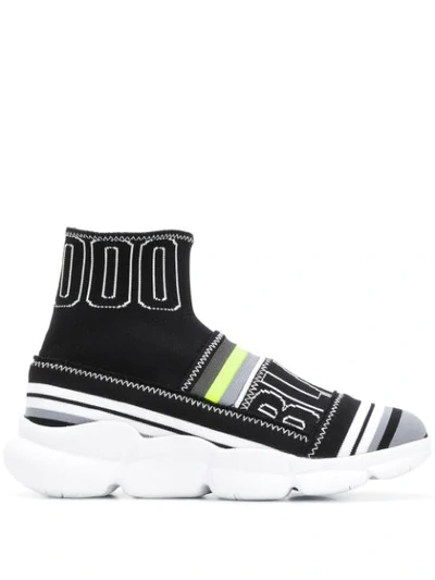 Msgm Branded Sock Trainers