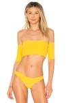 Poema Swim Ibiza Bikini Top In Ochre