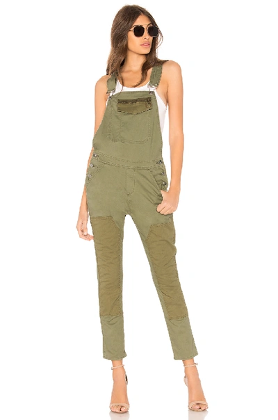 Hudson Workwear Overalls In Olive Remix