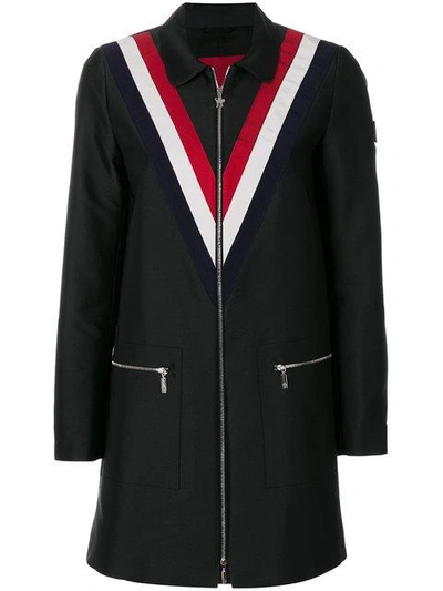 Moncler Front Zip Coat - Black