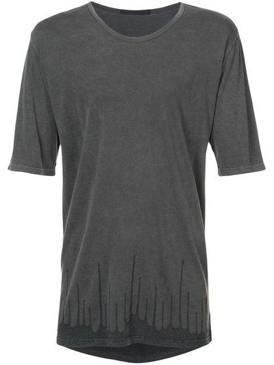 The Viridi-anne Printed Hem T-shirt - Grey