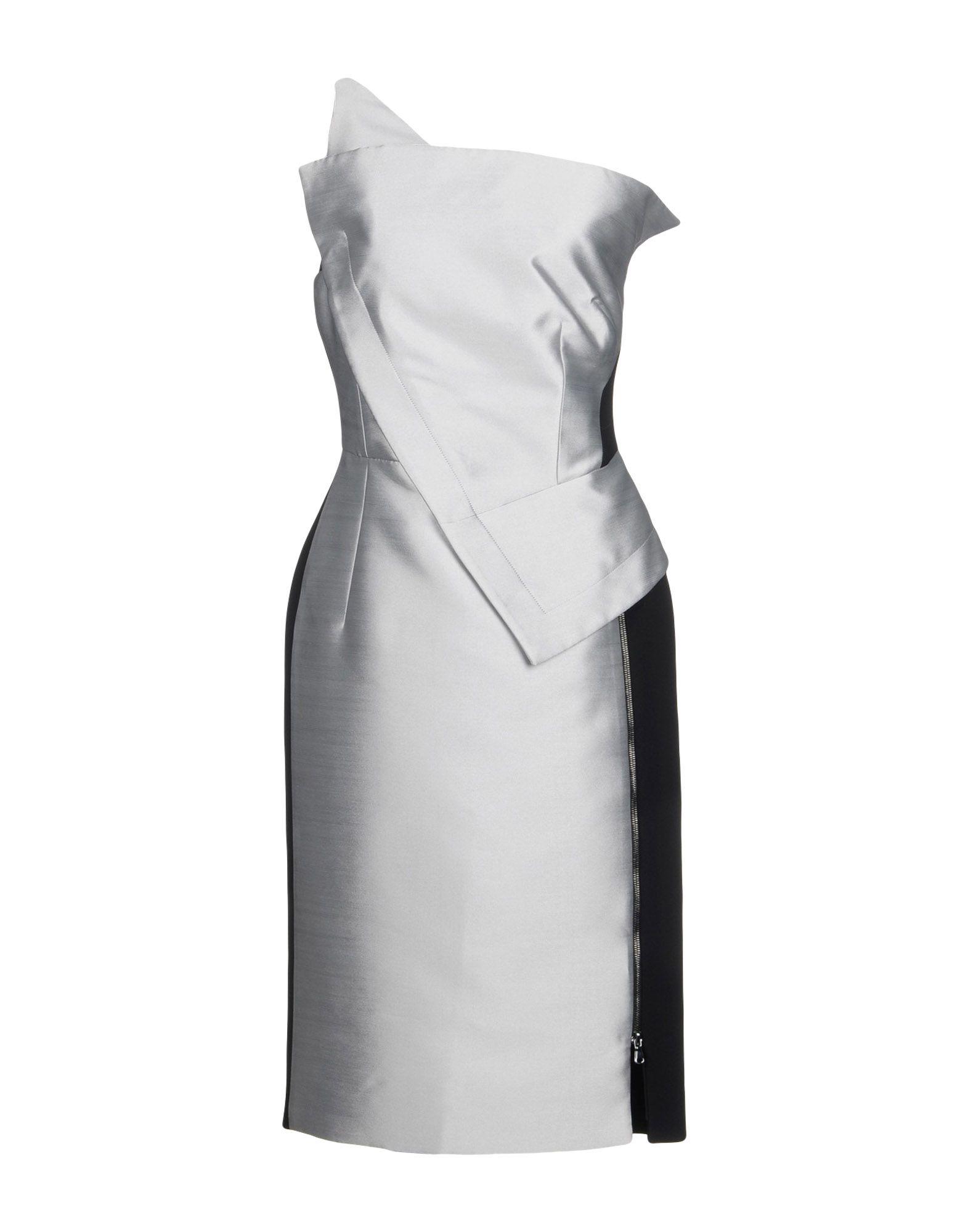 Light Grey Knee Length Dress