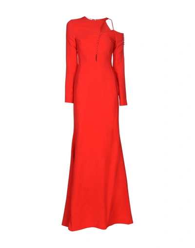 Antonio Berardi Long Dress In Red