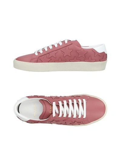Saint Laurent Sneakers In Pastel Pink