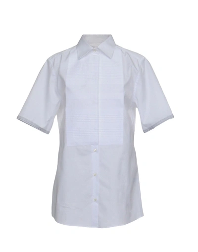 Dolce & Gabbana Solid Color Shirts & Blouses In White