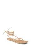 Beach By Matisse Bocas Ankle Wrap Sandal In Natural