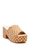 Coconuts By Matisse Terry Platform Sandal In Daisy Cork