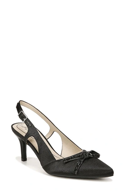 Lifestride Social Scene Crystal Slingback Pump In Black