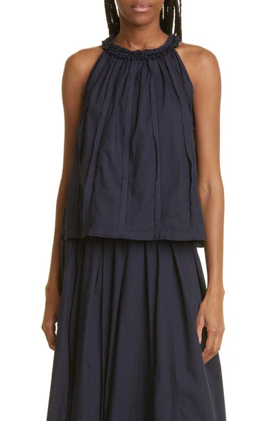 Ulla Johnson Jana Frill Neck Top In Blue