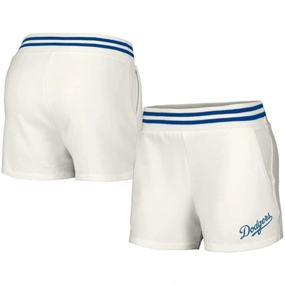 Lusso White Los Angeles Dodgers Maeg Tri-blend Pocket Shorts
