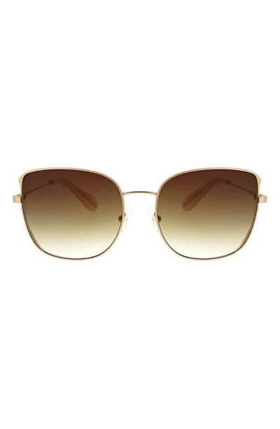 Bcbg 58mm Square Satellite Sunglasses In Gold