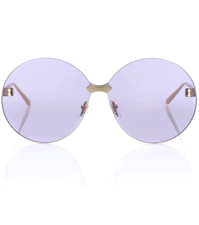 Gucci Round Sunglasses In Purple
