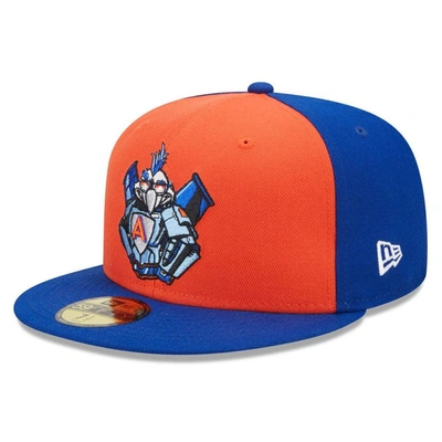 New Era Orange/blue Aberdeen Ironbirds Marvel X Minor League 59fifty Fitted Hat