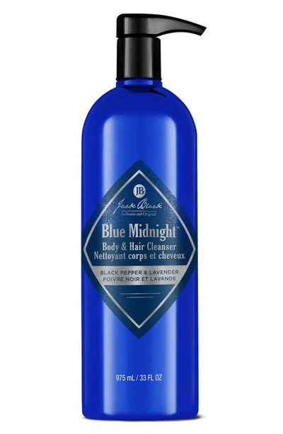 Jack Black Blue Midnight Body & Hair Cleanser With Black Pepper & Lavender 10 Oz.