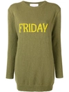 Alberta Ferretti Friday Sweater Dress In Green