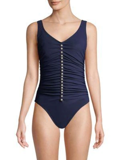 Karla Colletto Swim Amma One-piece Swimsuit In Navy