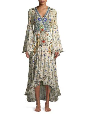 camilla long sleeve wrap dress