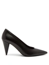 The Row Cone-heel Leather Pumps In Black
