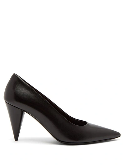 The Row Cone-heel Leather Pumps In Black