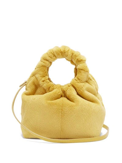 The Row Double Circle Small Handle Bag In Yellow