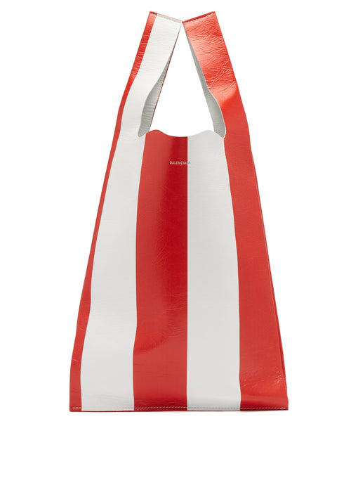 balenciaga red white blue bag
