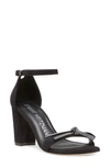 Stuart Weitzman Nearlynude Ankle Strap Sandal In Black