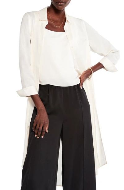Nic + Zoe Statement Longline Shirt In Cream