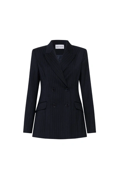 Rebecca Vallance -  Camryn Blazer  - Size 4 In Blue