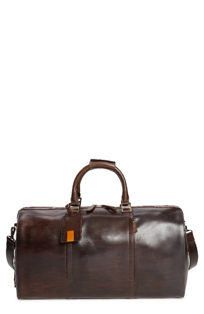 Magnanni Traveler Leather Duffel Bag - Brown
