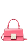 Tory Burch Bon Bon Spazzolato Mini Top-handle Bag In Pink Love