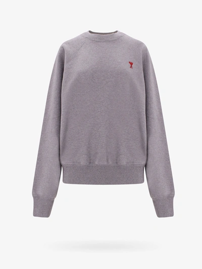 Ami Alexandre Mattiussi Sweatshirt In Grey