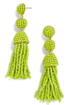 Baublebar New Mini Granita Tassel Earrings In Lime Green