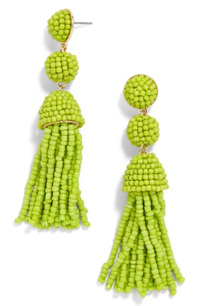 Baublebar New Mini Granita Tassel Earrings In Lime Green