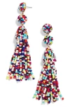 Baublebar Granita Beaded Tassel Earrings In Rainbow