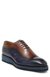 Maison Forte Palomar Oxford In Navy/ Brown