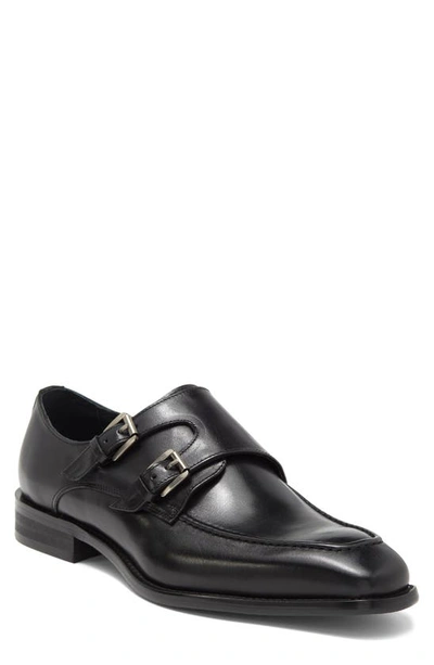 Maison Forte Newport Double Monk Strap Shoe In Black