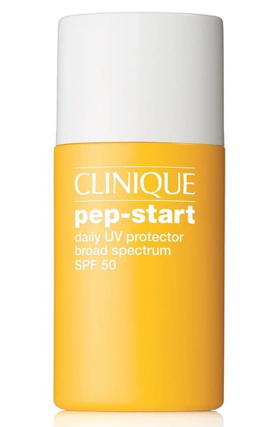 Clinique Pep-start Daily Uv Protector Face Sunscreen Spf 50 1 oz/ 30 ml