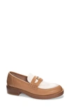 Chinese Laundry Porter Platform Penny Loafer In Bone/ Camel